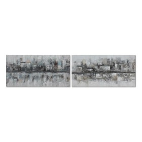 Cuadro DKD Home Decor 120 x 2,8 x 60 cm Abstracto Loft (2 Unidades) de DKD Home Decor, Impresiones sobre lienzo - Ref: S30390...