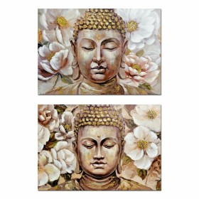 Quadro DKD Home Decor Buddha Orientale 100 x 3 x 70 cm (2 Unità) di DKD Home Decor, Stampe e quadri su tela - Rif: S3039109, ...