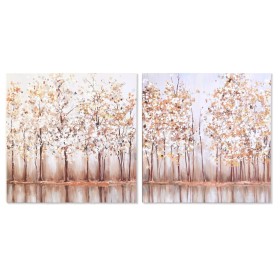 Tela DKD Home Decor Alberi Tradizionale 90 x 2 x 90 cm (2 Unità) di DKD Home Decor, Stampe e quadri su tela - Rif: S3039144, ...