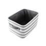 Set de basket DKD Home Decor Gris Rayures Coton (42 x 32 x 25 cm) (3 Pièces) de DKD Home Decor, Boîtes - Réf : S3039172, Prix...