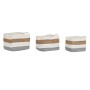 Juego de Cestas DKD Home Decor Blanco Fibra natural 36 x 27 x 27 cm 3 Piezas de DKD Home Decor, Cajas y arcones de almacenaje...