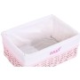 Set of Baskets DKD Home Decor Pink Polyester Children's wicker (44 x 34 x 56 cm) by DKD Home Decor, Laundry Baskets - Ref: S3...