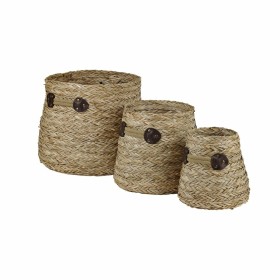 Basket set DKD Home Decor Seagrass (30 x 30 x 28 cm) by DKD Home Decor, Boxes - Ref: S3039244, Price: 67,95 €, Discount: %