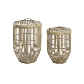 Basket set DKD Home Decor Bamboo (40 x 40 x 61 cm) by DKD Home Decor, Boxes - Ref: S3039249, Price: 104,65 €, Discount: %