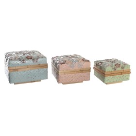 Juego de Cestas DKD Home Decor Multicolor Bambú Boho 29 x 29 x 22 cm de DKD Home Decor, Cajas - Ref: S3039253, Precio: 60,75 ...