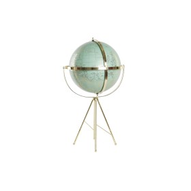 Figura Decorativa DKD Home Decor Globo Terrestre Metal PVC Vintage De pé (37 x 34 x 63 cm) de DKD Home Decor, Adornos - Ref: ...