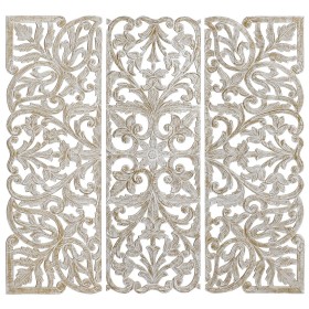 Decoração de Parede DKD Home Decor Dourado Branco Ferro Romântico Madeira MDF (40 x 2 x 120 cm) de DKD Home Decor, Adornos - ...