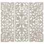 Wanddekoration DKD Home Decor Gold Weiß Eisen Romantisch Holz MDF (40 x 2 x 120 cm) von DKD Home Decor, Ornamente - Ref: S303...