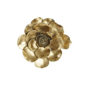 Décoration murale DKD Home Decor Doré Fleur 19,5 x 5,5 x 19,5 cm de DKD Home Decor, Objets de décoration - Réf : S3039430, Pr...