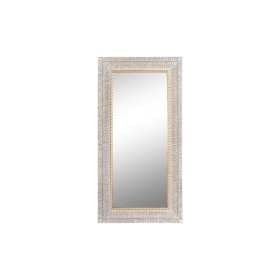 Wall mirror DKD Home Decor Crystal Golden White MDF Wood (93 x 6 x 180 cm) by DKD Home Decor, Wall-Mounted Mirrors - Ref: S30...