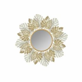 Miroir mural DKD Home Decor Métal Feuille d'une plante (78,7 x 5,7 x 78,7 cm) de DKD Home Decor, Miroirs muraux - Réf : S3039...