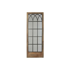 Espejo de pared DKD Home Decor Negro Metal Marrón Abedul Ventana (60 x 3 x 160 cm) de DKD Home Decor, Espejos de pared - Ref:...