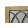 Espejo de pared DKD Home Decor Marrón Negro Metal Abedul Natural Ventana 60 x 3 x 95 cm de DKD Home Decor, Espejos de pared -...