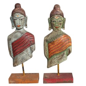 Figura Decorativa DKD Home Decor 18 x 9 x 47 cm Buda Oriental (2 Unidades) de DKD Home Decor, Adornos - Ref: S3039504, Precio...