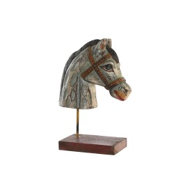 Figurine Décorative DKD Home Decor Cheval Fer Bois de manguier (24 x 12 x 35 cm) de DKD Home Decor, Objets de décoration - Ré...