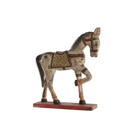 Figurine Décorative DKD Home Decor Cheval Fer Bois de manguier (35 x 10 x 42 cm) de DKD Home Decor, Objets de décoration - Ré...