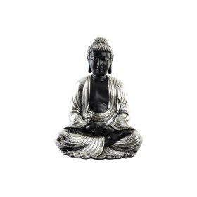 Figura Decorativa DKD Home Decor 43 x 37 x 57 cm Plateado Negro Buda Oriental de DKD Home Decor, Adornos - Ref: S3039543, Pre...