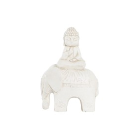 Figurine Décorative DKD Home Decor Finition vieillie Eléphant Blanc Oriental Magnésium (40 x 23 x 56 cm) de DKD Home Decor, O...