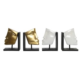 Bookend DKD Home Decor 30,5 x 10 x 22 cm Face Resin Modern (2 Units) by DKD Home Decor, Bookends - Ref: S3039613, Price: 96,0...