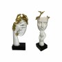 Figura Decorativa DKD Home Decor Cara Blanco Dorado 14,5 x 9,5 x 31 cm (2 Unidades) de DKD Home Decor, Adornos - Ref: S303964...