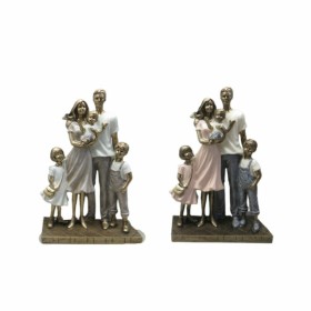 Figura Decorativa DKD Home Decor 24 x 11,5 x 34 cm Multicolor Família (2 Unidades) de DKD Home Decor, Adornos - Ref: S3039694...