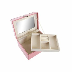 Scatola-Portagioie DKD Home Decor 17 x 13 x 8,5 cm Rosa Poliuretano Legno MDF di DKD Home Decor, Portagioielli da armadio - R...