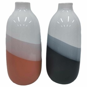 Vase DKD Home Decor 13 x 13 x 29 cm Tricolore Dolomite (2 Unités) de DKD Home Decor, Vases - Réf : S3039936, Prix : 22,17 €, ...