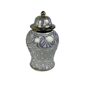 Vase DKD Home Decor Porcelain Golden White Oriental (17 x 17 x 31 cm) by DKD Home Decor, Vases - Ref: S3039995, Price: 47,52 ...