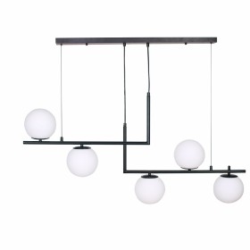 Candeeiro de teto DKD Home Decor Cristal Preto Metal (110 x 35 x 43 cm) de DKD Home Decor, Iluminação de teto interior - Ref:...