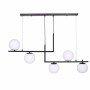 Lámpara de Techo DKD Home Decor Cristal Negro Metal (110 x 35 x 43 cm) de DKD Home Decor, Iluminación de techo de interior - ...