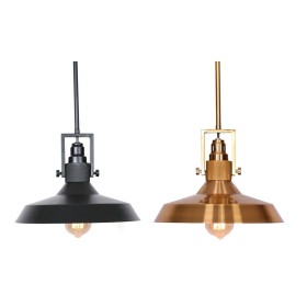 Ceiling Light DKD Home Decor Yellow Brown Metal MDF Wood 40 W 50 x 50 x 73 cm | Tienda24 - Global Online Shop Tienda24.eu