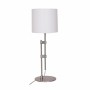 Lâmpada de mesa DKD Home Decor Prateado Metal Branco Moderno (23 x 23 x 64 cm) de DKD Home Decor, Candeeiros de mesa e de cab...