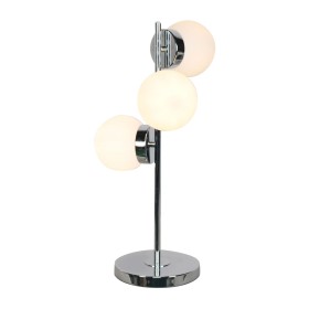 Desk lamp DKD Home Decor 26 x 26 x 59 cm Crystal Silver Metal White 220 V 50 W 23 x 23 x 49 cm by DKD Home Decor, Bedside and...