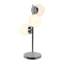 Lampe de bureau DKD Home Decor 26 x 26 x 59 cm Verre Argenté Métal Blanc 220 V 50 W 23 x 23 x 49 cm de DKD Home Decor, Lampes...