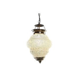 Suspension DKD Home Decor Verre Métal Blanc 25 W (23 x 23 x 33 cm) de DKD Home Decor, Plafonniers - Réf : S3040062, Prix : 45...