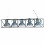 Suspension DKD Home Decor Multiposition 115 x 24 x 24 cm Noir Gris Métal 50 W de DKD Home Decor, Plafonniers - Réf : S3040067...