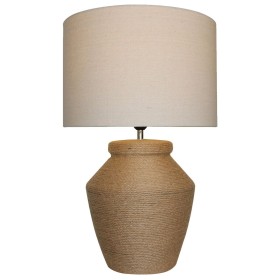 Lámpara de mesa DKD Home Decor Marrón Beige Cuerda Dolomita 25 W 50 W 220 V 38 x 38 x 59 cm 38 x 38 x 60 cm de DKD Home Decor...