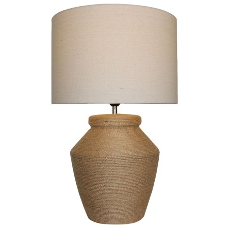 Lampada da tavolo DKD Home Decor Marrone Beige Corda Dolomite 25 W 50 W 220 V 38 x 38 x 59 cm 38 x 38 x 60 cm di DKD Home Dec...