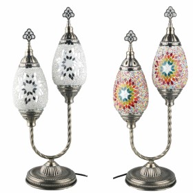 Tischlampe Alexandra House Living Silber aus Keramik 12 x 30 x 12 cm | Tienda24 - Global Online Shop Tienda24.eu