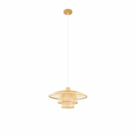 Lámpara de Techo DKD Home Decor Natural Bambú 50 W 40 x 40 x 17 cm de DKD Home Decor, Iluminación de techo de interior - Ref:...