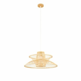 Lampadario DKD Home Decor 50 x 50 x 22 cm Marrone Chiaro Bambù 50 W di DKD Home Decor, Plafoniere - Rif: S3040116, Prezzo: 65...