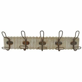 Portemanteau DKD Home Decor Colonial Fer Bois de manguier 61 x 10 x 21 cm Décapé de DKD Home Decor, Patères portemanteaux - R...