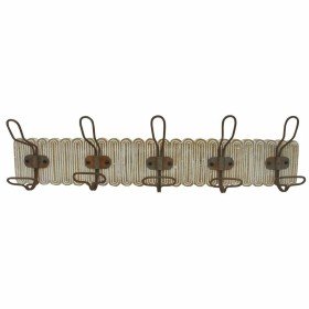 Perchero de Pared Home ESPRIT Natural Yute Metal 12 x 4 x 26 cm | Tienda24 - Global Online Shop Tienda24.eu