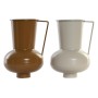 Vaso DKD Home Decor 13 x 12.5 x 17 cm Beige Metallo Arancio Senape (2 Unità) di DKD Home Decor, Vasi - Rif: S3040290, Prezzo:...