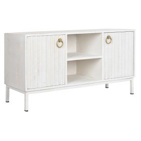 Mobile TV DKD Home Decor Dorato Metallo Bianco Legno di mango 120 x 40 x 60 cm di DKD Home Decor, Tavoli e porta TV - Rif: S3...