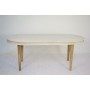 Dining Table DKD Home Decor White Golden Brass Mango wood 180 x 90 x 76 cm by DKD Home Decor, Dining Tables - Ref: S3040357, ...