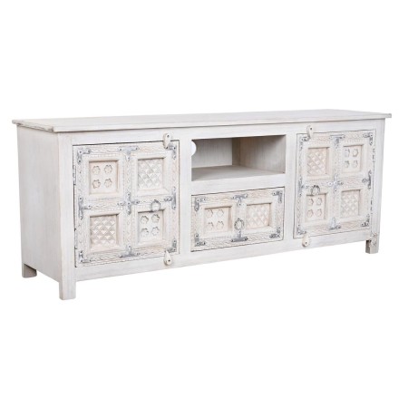 Mueble de TV DKD Home Decor Blanco Madera Madera de mango 151 x 40 x 60 cm de DKD Home Decor, Mesas y soportes para TV - Ref:...