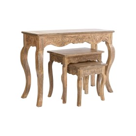 Console DKD Home Decor Marron Bois de manguier 106 x 36 x 76 cm (3 Pièces) de DKD Home Decor, Tables - Réf : S3040402, Prix :...