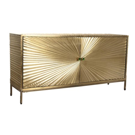 Aparador DKD Home Decor Dourado Latão Madeira de mangueira 160 x 40 x 80 cm de DKD Home Decor, Armários e aparadores - Ref: S...