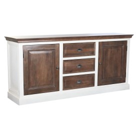 Sideboard DKD Home Decor White Dark brown Mango wood (180 x 46 x 83 cm) by DKD Home Decor, Sideboards - Ref: S3040422, Price:...